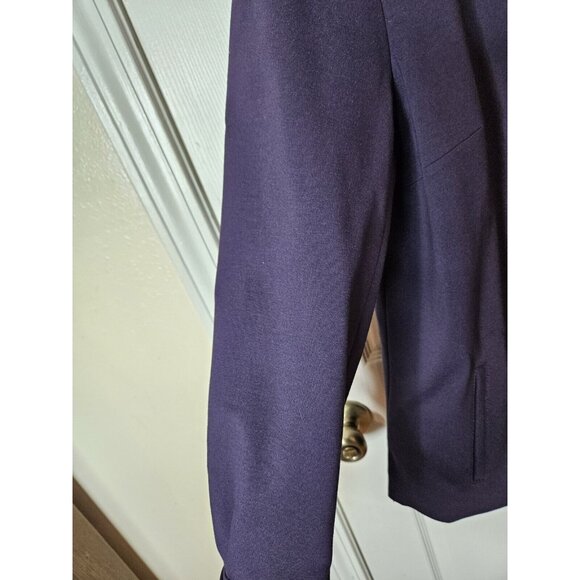 COLDWATER CREEK blazer jacket Coat Purple Vintage lightweight Size14 - Picture 3 of 5